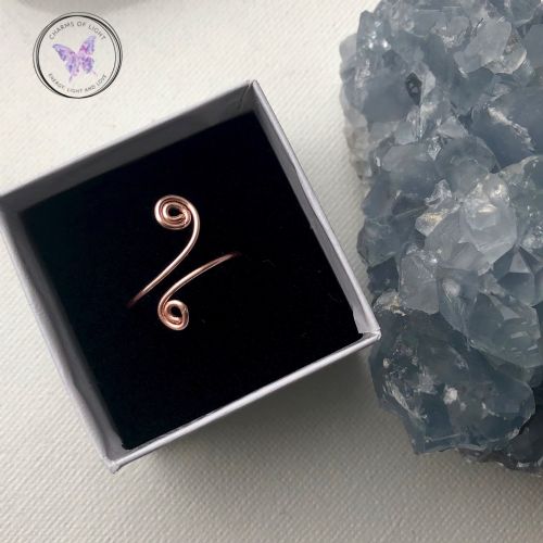 Copper Swirl Ring